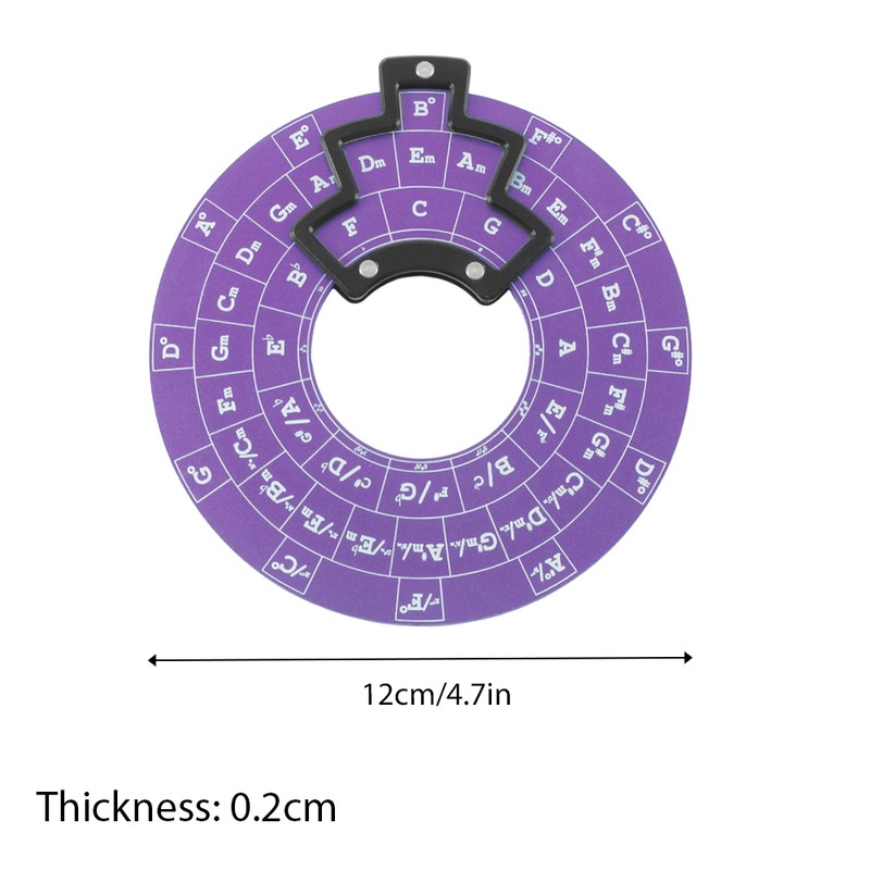 Circle of Fifths Aluminum Alloy Wheel Melody Tool Music Theory
