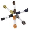 GOLAIMAN Waxed Dress Shoe Laces - Round Oxfords Shoelaces Leather