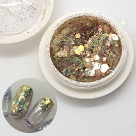 Nail Art Glitter Sequins Beauty Materials Decoration Wit Eye / 네일 아트 글리터 스팽글 미용 재료 장식 위트 아이