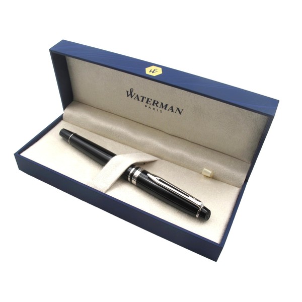Waterman Expert Premium Rollerball Pen | Black Lacquer with Palladium