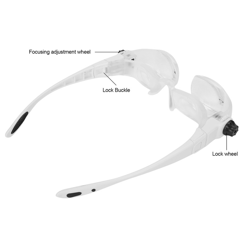 Head Mount Magnifying Glasses Folding Magnifier for Mobile Phone Reading