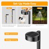 Ahaorigin 12 Pack Solar Pathway Lights Outdoor, 12 Brighter LED
