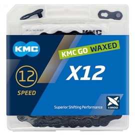 KMC X12 Waxed 12 Speed Chain, BlackTech, 126 Link