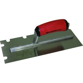 Marshalltown 5709SD 11 x 4 1/2-Inch Notched Trowel with 3/8 x 1/2 x 1 1/2-Inch U Durasoft Handle