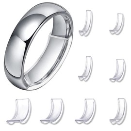 Ring Size Adjuster (Set of 8), Ring Tape Adjuster, Invisible Ring Size Adjuster, Ring Stand, Ring Rest (Clear), For Loose Rings, Anti-Shedding, Anti-Slip, Adjusting Tool