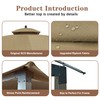SCOCANOPY Beige Gazebo Replacement Cover Fit for 10X12 Eagle Brooke