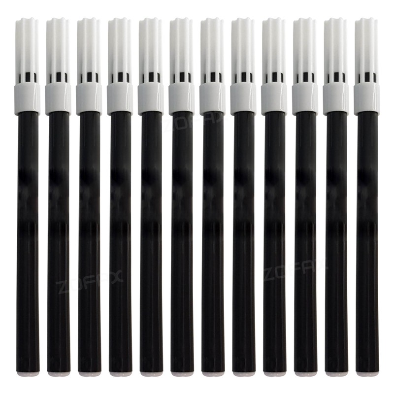 iSketchO Felt Tip Colouring Pens, BLACK, Pack of 12, Fibre