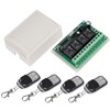 Multi Function 4 Way Remote Control Switch Wireless Relay Switch