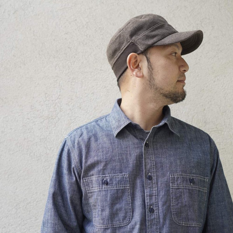 Kure Waffle Ribbed Sweatshirt, Work Cap, Hat, Large Size, Men's,