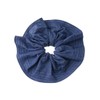 VINGTAINE HS-218-IG- Women's Dungaree Scrunchie Denim Style Large Scrunchie Hair Access Trend Hair Elastic