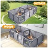 2 Rooms Whelping Box for Dogs,76 × 38 ×20in Whelping