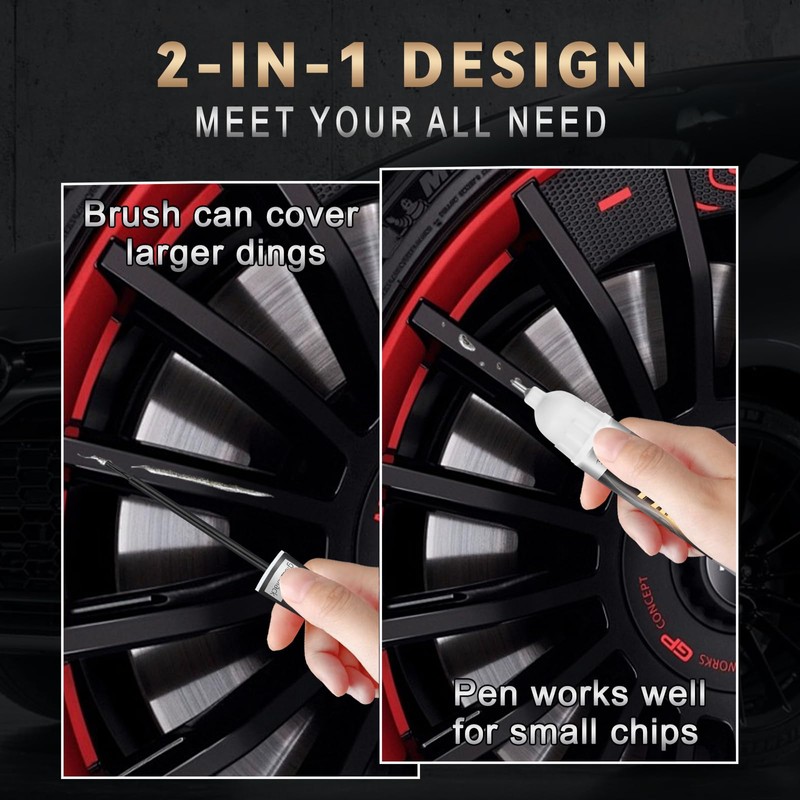 Matte Black Rim Touch Up Paint, Efficient Wheel Paint Pen