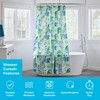 Linenspa Shower Curtain – Green Leaf Shower Curtain – Water