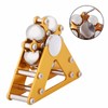 Yellow Aluminum Alloy Wheel Gyro with Tripod Stress Relief Hand