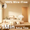 Anssipo Wireless Small Indoor Security Camera, 32GB SD Card No