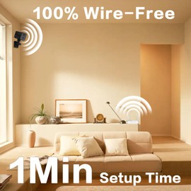 Anssipo Wireless Small Indoor Security Camera, 32GB SD Card No Monthly Fee, Long Battery Life, 2K Tiny Cameras, 150°Remote Viewing, Night Vision, Motion Alert, 2.4Ghz WiFi