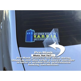 Avery Doctor Who My Other Ride Is The TARDIS Bumper Sticker, Decal