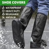 Korins Cubrezapatos Impermeables, Impermeables Reutilizables y Plegables, Cubrezapatillas Antideslizante para