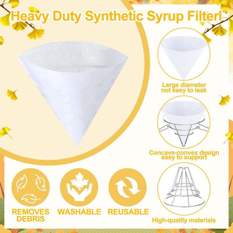 Tandefio 16 Pcs Maple Syrup Filter Set 1 Maple Syrup