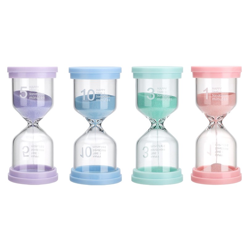 Hourglass Sand Timers Set Small Portable High Accuracy for Classroom