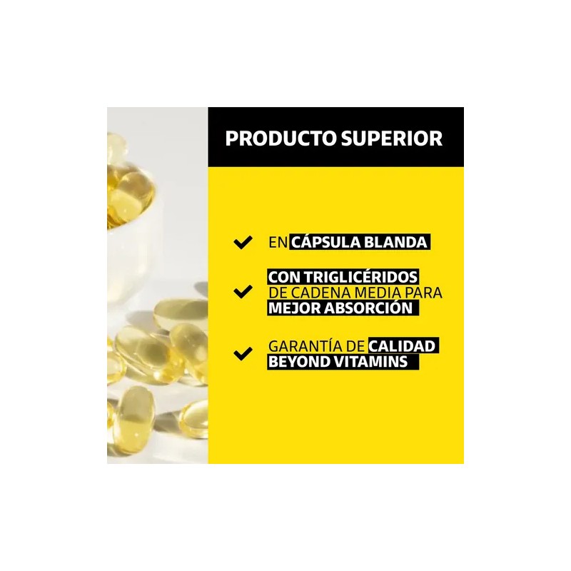 Vitamina D3 + Vitamina K2 con Aceite de Coco Extra