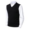 Btmpmcs Mens Plain V Neck Slipover Sweater Vest Classic Business