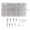 360pcs Screw Nut Set Stainless Steel Flat Washer Spring Washer