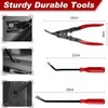 19Pcs Auto Trim Removal Tool Set, Red and Black, Professional