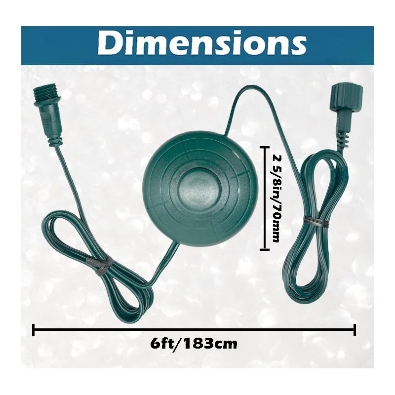 Goodsby 6 FT Power Cord On/Off Foot Switch Compatible Replacement