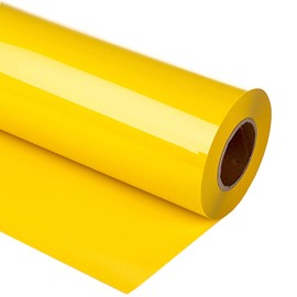 guangyintong Heat Transfer Vinyl Roll for T-Shirts -HTV Vinyl 12" x 12ft Matte Surface (Yellow A3)