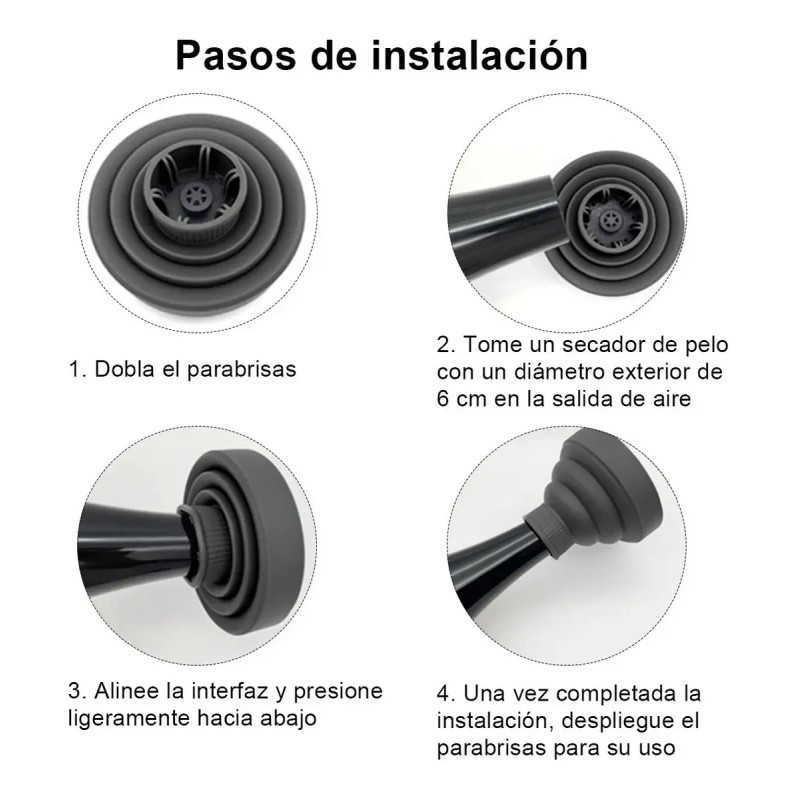 Difusor Retráctil Silicona Universal Secadora