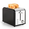 YSSOA 2-Slice Stainless Steel Toaster, 6 Browning Setting and 3