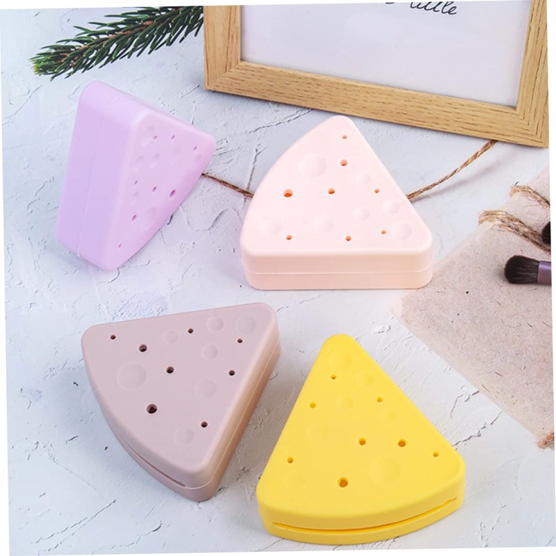 VICASKY Makeup Sponge Holder Triangular Cosmetic Sponge Storage Box Durable