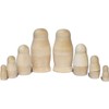 N_FROMM Matryoshka Blank Matryoshka Dolls Babushka Blank Wooden Figures for