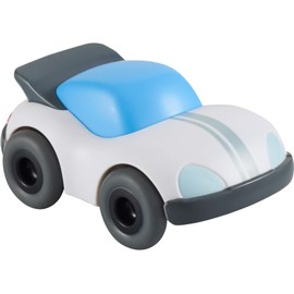 HABA Kullerbü 304712 – White Sports Car, Accessories for All Kullerbü Railways, with Swing Motor, from 2 Years