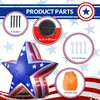 GOODENY Patriotic Inflatable 5.4FT USA Star 4th of July Inflatable