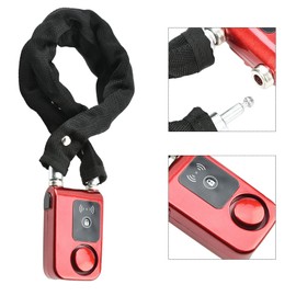 ASHATA Smart Bluetooth Bicycle Lock, Bicycle Alarm App Controlled Cable Lock Secure Alarm Lock, Waterproof Anti-Theft 110 dB Alarm Lock for iOS/Android Smartphone