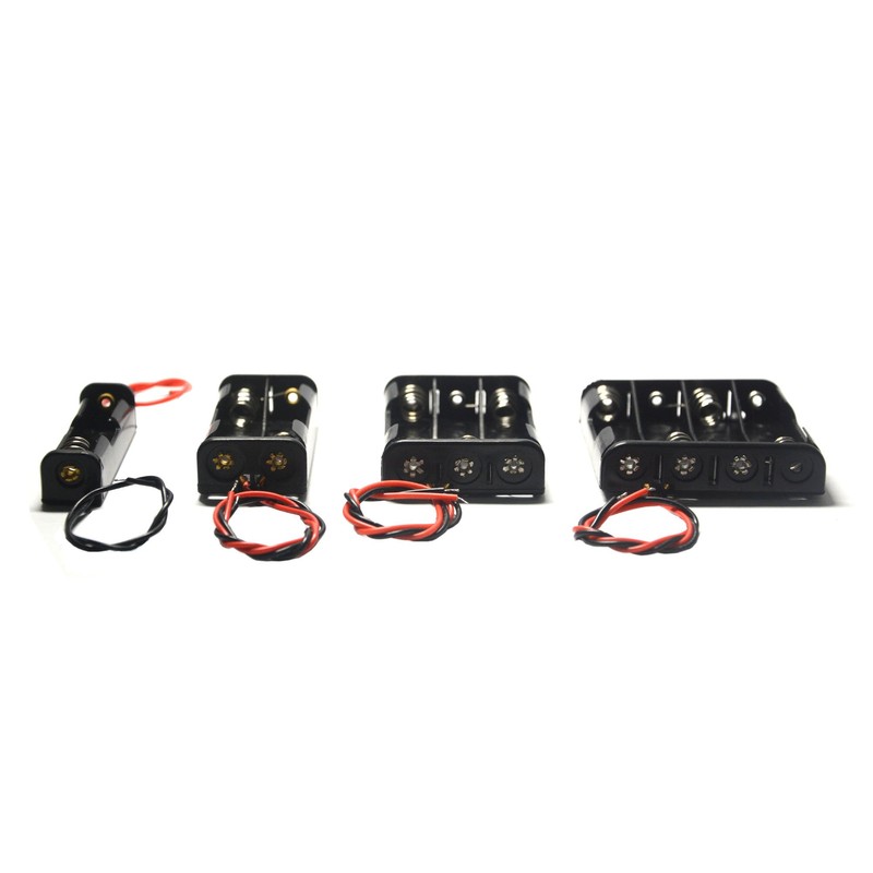LampVPath (Pack of 8 AAA Battery Holder Bundle 2PcsSingle 1AAA,2Pcs2X