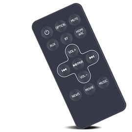 ZWP STV106 Replacement Remote Control fit for TCL Home Theater Sound Bar Alto 5 Alto 5+ Plus TS5000 TS5000-NA TS5010 TS5010-NA, for Sharp Soundbar 92LRC105001372 HT-SBW110 HT-SB140 HT-SB110 HT-SB115