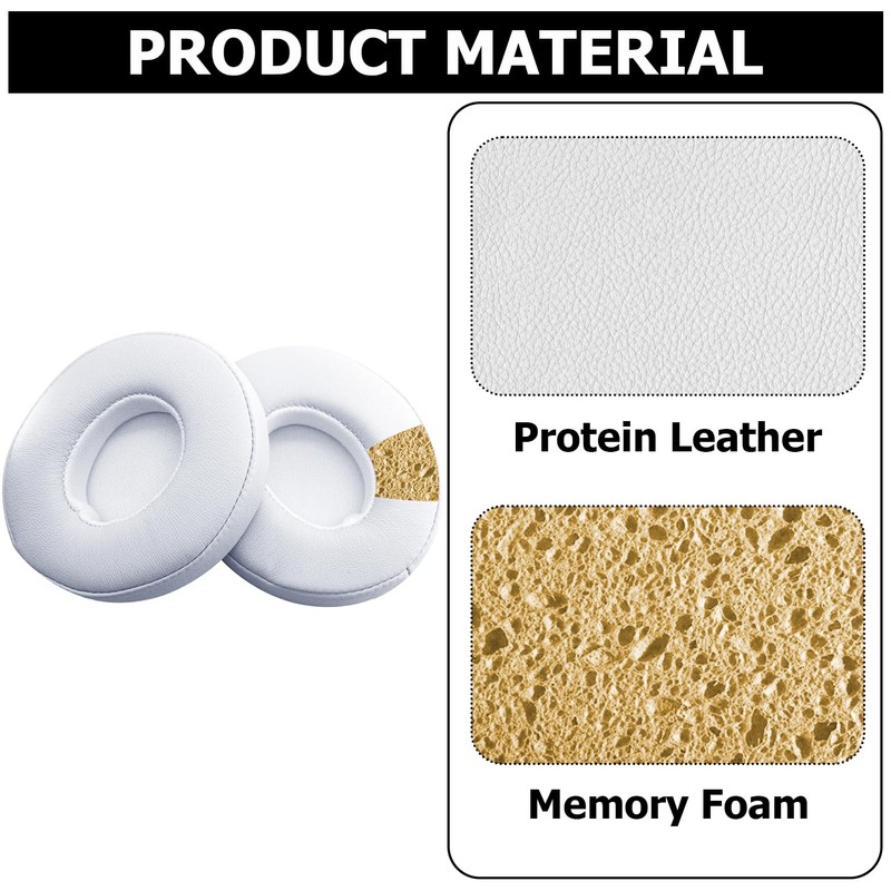 umvowuxa Replacement Earpads Compatible with Beats Solo3 Headphones Soft Protein