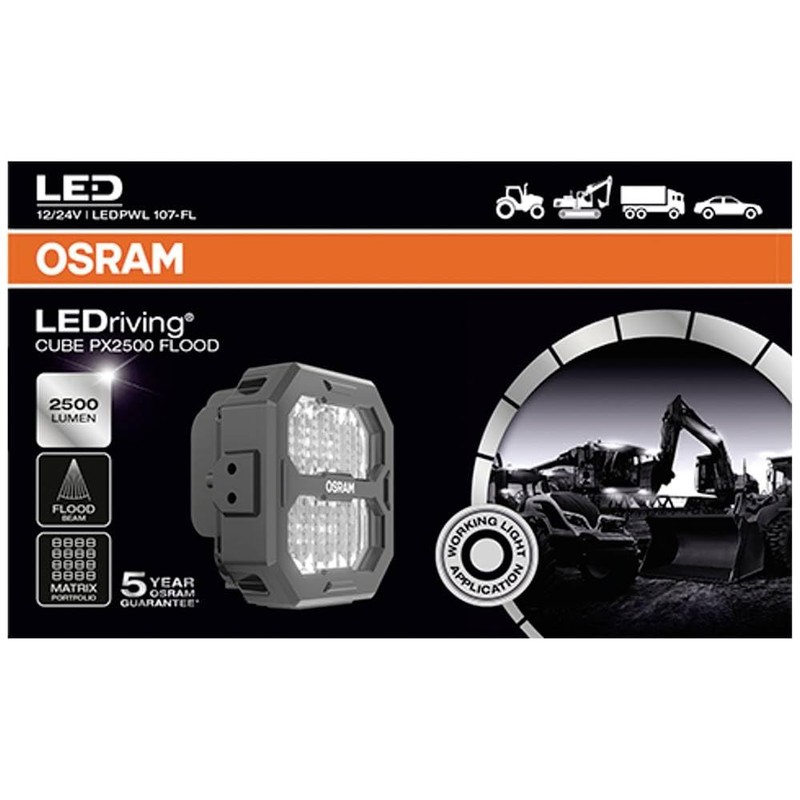 OSRAM LEDriving® Cube PX2500 Flood, LEDPWL107-FL, Off Road, LED Work