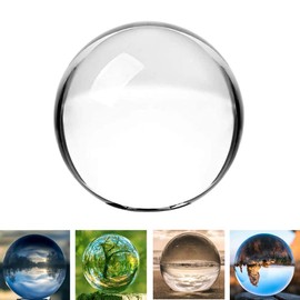 K9 Crystal Ball, Clear Crystal Ball, Magic Sphere for Decorative, Lensball Photography, Meditation, Gazing Divination, Feng Shui Ornament, Home Decors, Healing, Fortune Telling, Gift (4.7"/120mm)