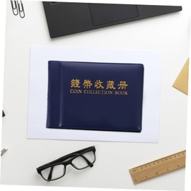 Ciieeo 2pcs Coin Holder Coin Storage Book for Collector Mini Collection Album Portable Organizer