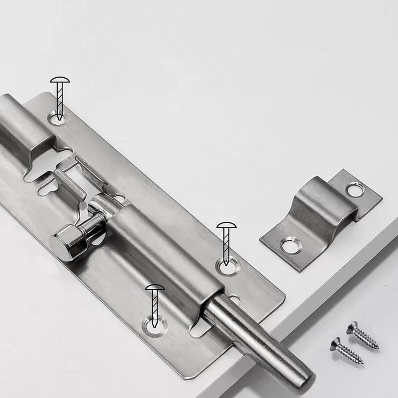 YUOIP® 3" Gate Bolt Sliding Lock Barrel Bolts Stainless Steel