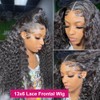 Tuneful Deep Wave Lace Front Wigs Human Hair Pre Plucked