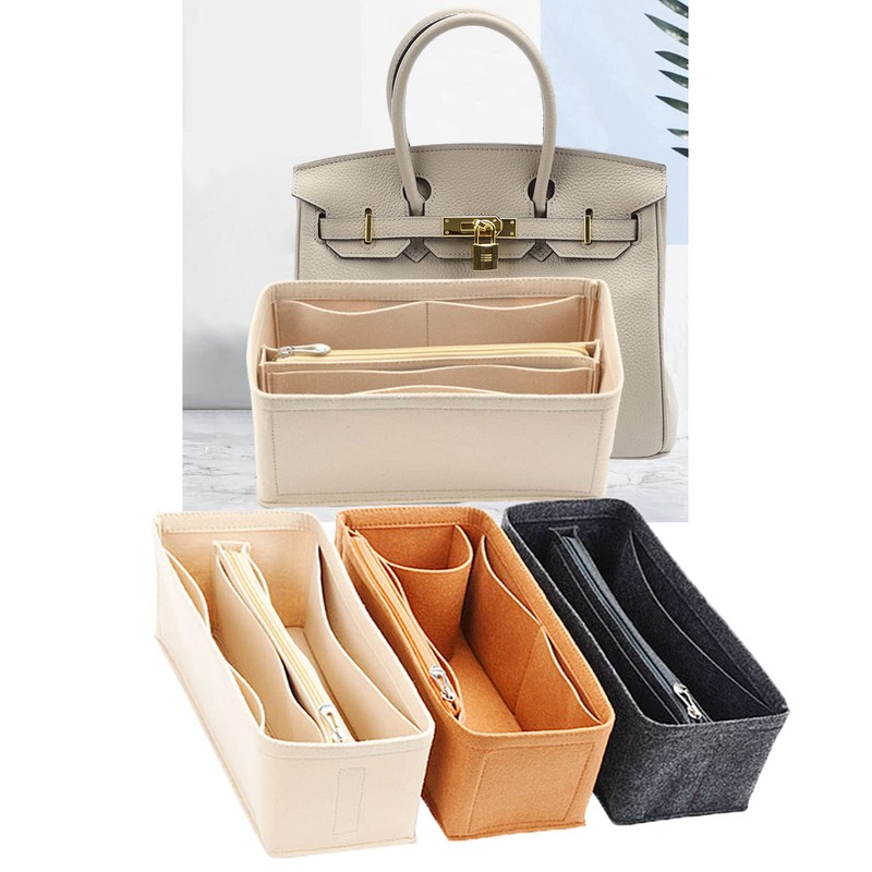 Lckaey Purse Organizer for Hermes birkin bag 25 Felt organizer