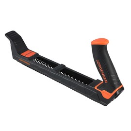 JORGENSEN Wood Plane, Professional Surform Plane, Zinc Alloy Die Casting Body, 65MN Sharp Blade, Wood Shaver Tool for Woodworking Rasp - Ergonomic Soft Grip Handle