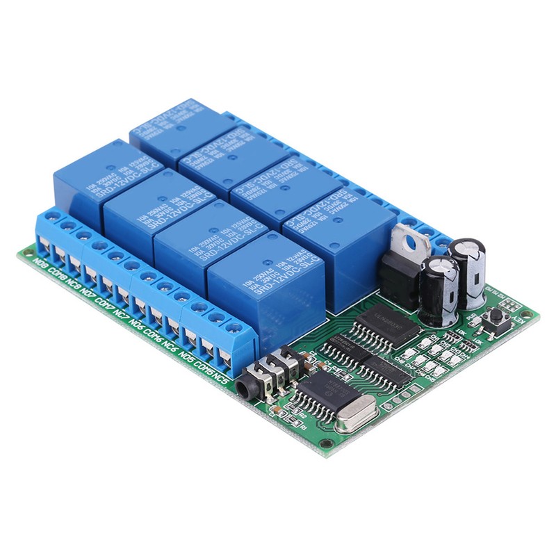 DC 12V 8CH DTMF Relay Phone Voice Decoder Remote Controller