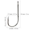 100Pcs 6/0# High Carbon Steel Sharp Fish Hooks with Barb