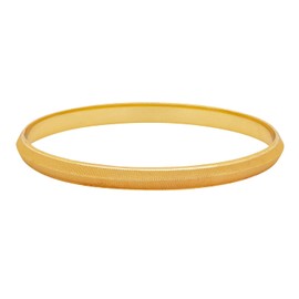 Bodha Traditional Indian Self Design Amritsari Gold Colour Sikh Kada for Men SJ_3453_2.12